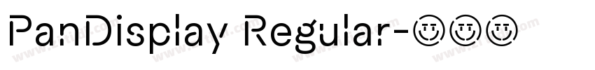 PanDisplay Regular字体转换